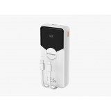 Nešiojamas įkroviklis - akumuliatorius 20000mAh USB + 2xUSB C 22.5W su indikatoriumi baltas Wozinsky WFC-15W 5907769388064